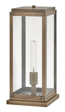 Hinkley Max Medium Pier Mount Lantern, Low Voltage Burnished Bronze