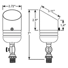 VOLT 20-Pack 12V Fat Boy Solid Brass Outdoor Spotlights Bronze