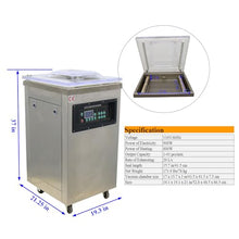 BEILOCKERY 110V 900W Digital Display Vacuum Packaging Machine Stainless Steel 15.7 inch Sealing Length