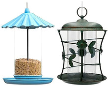 ZYBB Wild Bird Feeder for Outdoor Hanging for Garden Yard，Easy to Clean Hummingbird Feeder(Color:A)