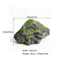 Artificial Moss Landscape Stones, Realistic Decorative Fake Rocks