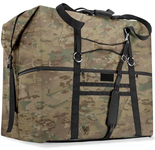 Xtreme Sight Line ~ G CUBƎ 450 Faraday Bag for Large Generators and Electronics ~ Protects Against EMP/CME/EMF/RF ~ Diamond Form Farday Lined Interior ~ Multicam Camo