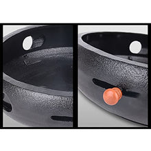 Charcoal Grill Camping Cooking Grill Food Charcoal Stove With Non-Stick Grill Pan Household Barbecue Tools Cast Iron BBQ Grill Outdoor Cooking Picnic Barbecue (Color : Black Size : 34x11.5cm)