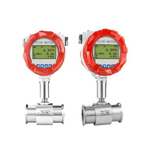 Water Flow Meter, Digital Flow Meter 1 2 Inch Clamp Flowmeter Stainless Steel Liquid Alcohol Water Flow,for Outdoor Garden Hose Watering(DN32 SS304)