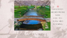 SamsGazebos Zen Japanese Style Wood Garden Bridge 6' Brown