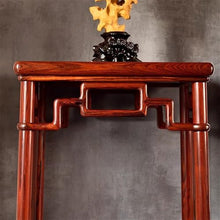 KHUTRW3D Vase Base Chinese Openwork Carving Bonsai Stand, Display Base Red Acid Branch Wood for Indoor Living Room Display