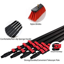 ZWJABYY Window Cleaning Kit with Extension Pole,Window Cleaning Pole,Water/Hose Fed Extendable Pole,Window Cleaning Brush Equipment, Cleaning Photovoltaic and Solar Panels,6M/20FT