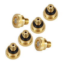 Brass Misting Nozzles 0.016" Orifice (0.4mm) 10/24 UNC, Water Mister Parts Fog Nozzles for Patio Misting System Outdoor Cooling System (30)