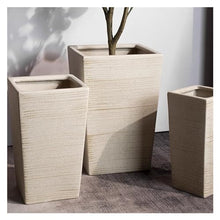 thalo Planter Pots Creative Green Plant Flower Pots Hand-Painted Breathable Ceramic Flower Pots Large Floor-to-Ceiling Living Room Balcony Plant Container Accessories (Size : Large)