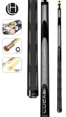 Lucasi Hybrid Black Metallic Silver Sport G5 Grip