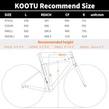 KOOTU Carbon Gravel Road Bike Shimano 105 R7000 22S Disc Brake Black