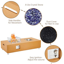 Outdoor Propane Fire Pit Table Superior 56", 50,000BTU Patio Gas Firepit Set