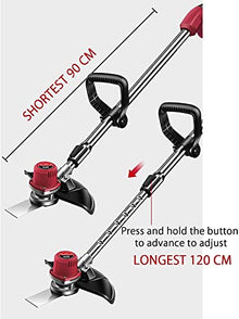 Portable Electric Grass Trimmer Cordless String Brushless Grass Trimmer Weed Eater for Lawn Trimming Care Pathway Edging 30000mA High Capacity Rechargeable Battery