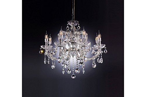 Fleur Crystal Elegant Ceiling LAMP with LED Light Bulbs