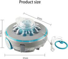 MZGYYD Automatic Robotic Pool Cleaner, Smart Cordless Swimming Pool Vacuum Cleaner, Rechargeable Robotic Pool Cleaner