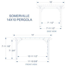 Backyard Discovery Somerville Cedar Wood Pergola Kit Barnwood Grey