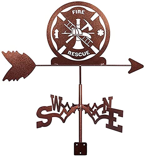 Weathervane Weather Vane Roof Mount Wind Direction Indicator Measuring Tool Outdoor for Farm Scene Garden Stake (Style3) (Style2)