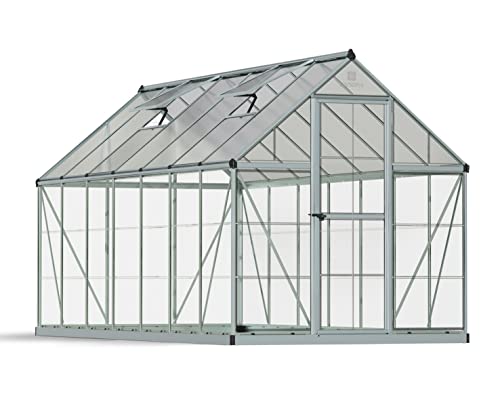 Palram Canopia 6x14 Walk-In Greenhouse Silver
