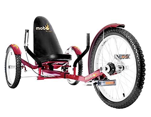 MOBO Triton Pro Adult Tricycle Recumbent Trike Cranberry