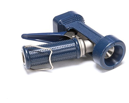 T&S Brass MV-2516-24 Water Gun with Rear Trigger, 5/16" Orifice, Out Coupling, Stainless Steel and Blue Rubber Cover