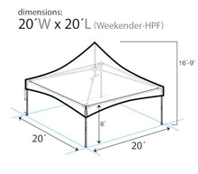 Party Tents Direct 20' x 20' High Peak Frame Canopy Tent White