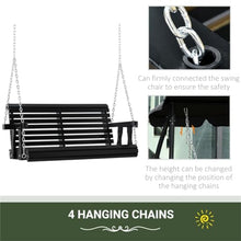 Heavy Duty Swing Chair Bench with Hanging Chains, Hanging Bench Tree Swing,2-seat Swing Chair Bench Porch Swing Chair Outdoor Patio Porch Swing Seat, Hanging Swing Seat Hanging Tree Swing for Garden