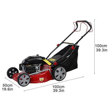 Lefitap Self Propelled Gas Lawn Mower, 141CC 2850RPM 4-Stroke Gas Engine Weed Eater with 20" Blade, Walk-Behind Cordless Push Lawn Mowers Tractors with 50L Grass Tank