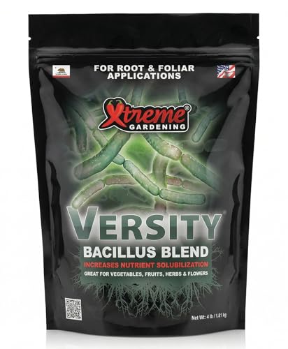 Versity Bacillus Blend | Beneficial Bacteria Root Inoculant for Plants | Supports Strong Root Growth, Nutrient Uptake & Fertilizer Efficiency | Use in Soil, Coco & Hydroponics (4 lb)