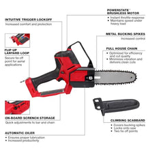 JINYUMT Pruning Saw, For Milwaukee 3004-20 M18 18V 8"" Cordless Pruning Saw (Size:19.8 x 9.9x 4.0 in) - Bare Tool, Red,black