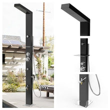 No Worries Products Outdoor Shower Panel Black 316 Stainless Steel