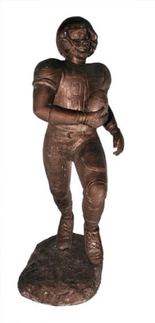 PF High Quality Products (Large Size 25") American Footballer Statue Sculpture(Traditional Lost Wax Bronze Process/on Marble Base)