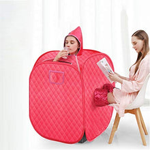 Infrared Sauna Portable Sauna Remote Control Temperature Used for Detoxification and Beauty Increase Blood Circulation (red)