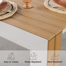 Transformer Extendable Outdoor Dining Table, Light Oak, Natural