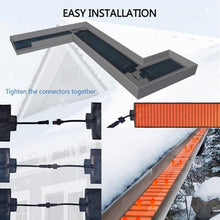 Kurhimy Roof Gutter De-Icing Heated Snow Melting Mats, Electric Snow Melting Heat Mats with with Power Cord for Winter Snow Removal, Anti-Slip Heated Walkway Mats Outdoor for Stairs Decks(13in*12ft)