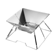 Multifunctional BBQ Grill Grill Foldable Charcoal BBQ Grill Set Stainless Steel Smoker Grill for Outdoor Cooking Camping Picnic Outdoor Garden Charcoal BBQ Grill Party (Size : B) (A)