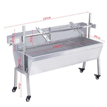 JYXYXSCP BBQ Grill Charcoal Roaster,Spit Roaster Rod,Complete Grill Kit for Pig Spit Rotisserie. Automatic Rotisserie Grill Tools,for Picnic (B)