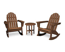 POLYWOOD Vineyard 3-Piece Adirondack Rocking Chair Set with Side Table