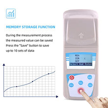 Residual Chlorine Detector, Chlorine Dioxide Detector with Suitcase, 0-5mg/1 Measurement Range, Can Save Up to 10 Sets of Data, Used in Hospital Waste Water, Swimming Pool Water, Aquaculture