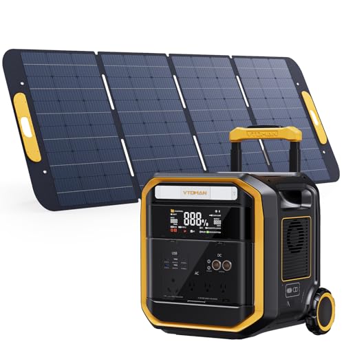 VTOMAN FlashSpeed Pro 3600 Portable Power Station with 400W Solar Panel