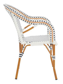 SAFAVIEH Outdoor California Patio Dining Chair Set of 2, 18" PAT7531D-SET2