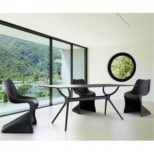 LOUNGITUDE Compamia Air 71" Patio Dining Table in Black, Commercial Grade