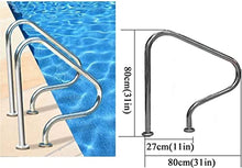 Pool Handrail Handle Grab Rails Swimming Pool Rail Pool Railing Swimming Pool Stair Rail 31In Swimming Pool Handrails,Pool Hand Rail Stair Rail W/Base Plate