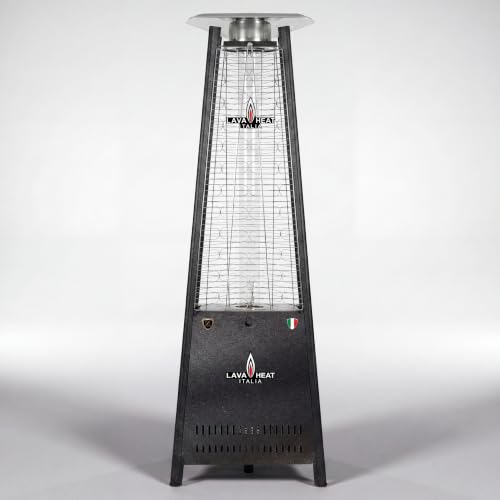 Lava Heat Italia Capri Corsa Collection Patio Heater | Architectural Matte Finish Corsa Black
