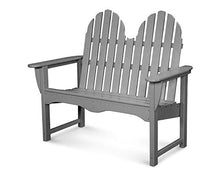 POLYWOOD® Classic Adirondack 48" Bench in Slate Grey