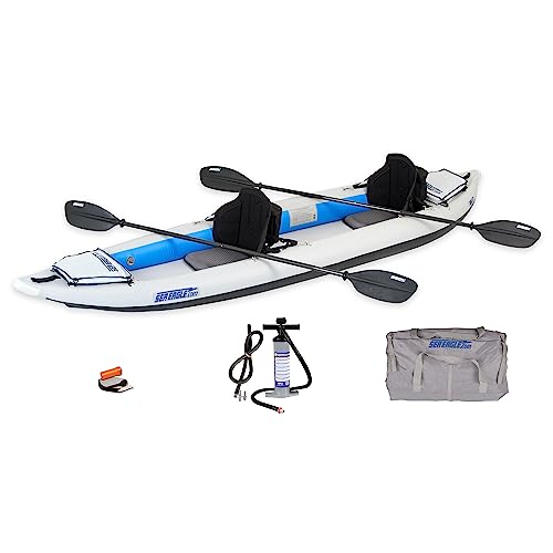 Sea Eagle 385FT Fasttrack Pro Carbon Inflatable Touring Kayak Blue/White