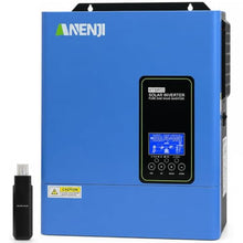 4200W Solar Hybrid Wechselrichter 24Vdc zu 110Vac Reiner Sinus Wechselrichter mit 120A MPPT Solarladeregler, Max PV-Eingangsspannung 500V, für 24V Lithium Batterien,mit WiFi-Modul