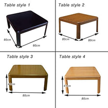 UMJIGF Heating Table Tatami kotatsu Table Japanese Folding Storage Tatami Coffee Thickening Stove Winter Oven with Heater and Blanket Table Four-Piece Set,