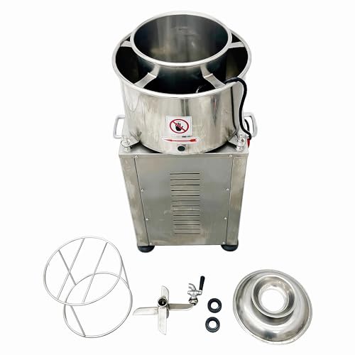 LGXEnzhuo Commercial Meatball Beater Grinder 2200W Stainless Steel Gray