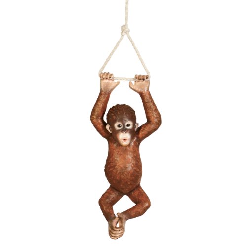 Design Toscano Pongo, the Hanging Baby Orangutan Statue