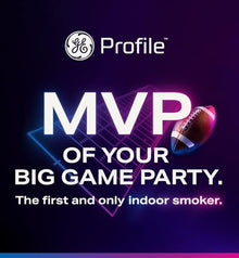 Profile GE Profile™ Smart Indoor Pellet Smoker with Active Smoke Filtration, WiFi Connected, Countertop BBQ Appliance Carbon Black
